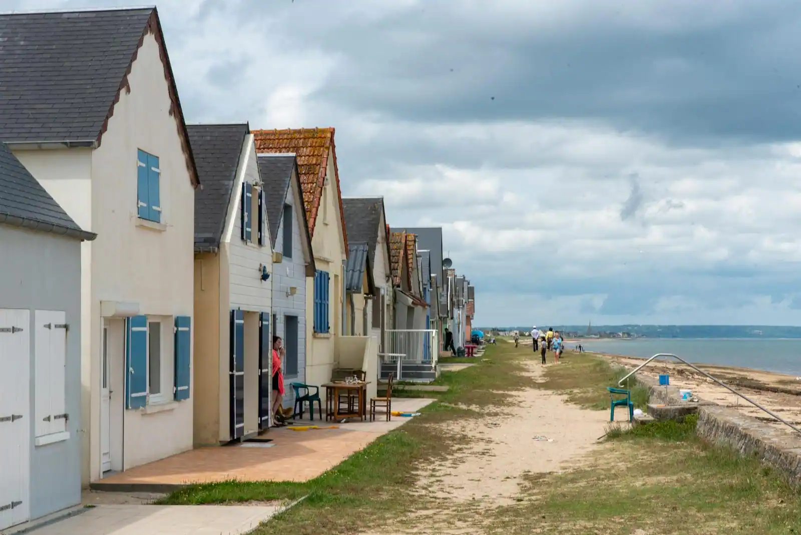 Vue panoramique de la plage et des villas du Touquet-Paris-Plage sur la Côte d'Opale